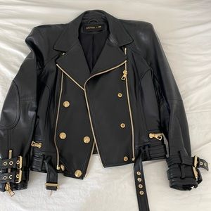 Balmain x HM Leather Jacket